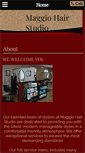 Mobile Screenshot of maggiohairstudio.com